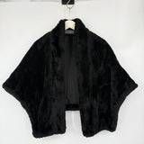 women Vintage Faux Fur Capelet AS IS - Lining Black Coat OS