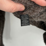 women Leon Designs Off Shoulder Wool Blend Brown Sweater M