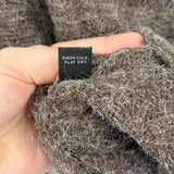 women Leon Designs Off Shoulder Wool Blend Brown Sweater M