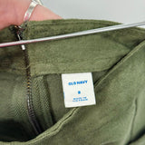 women Old Navy Faux Suede Mini Olive Green Skirt 8