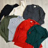 Lot of 7 Cashmere/Wool Flawed Sweaters Sweater