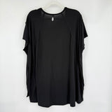 women Free People Oversized Tunic Black Knit Top L