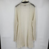women DL 1961 Open Knit Long Cardigan Cream Sweater S