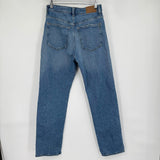 women Madewell Curvy '90s Straight Blue Jeans 28/6