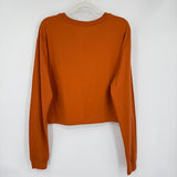 women Nike NWT Longhorn Long Sleeve Tee Burnt Orange Knit Top L