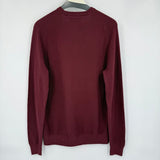 men Penguin Cotton Crew Maroon Sweater M