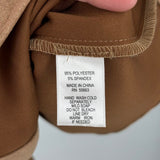 women Tahari Vegan Suede Trench Camel Brown Jacket S