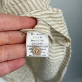 women Grade & Gather Striped Shirt Dress MSRP $124 Ash Brown Cream Dress S/M