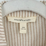 women Grade & Gather Striped Shirt Dress MSRP $124 Ash Brown Cream Dress S/M