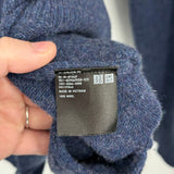 men Uniqlo Wool Cardigan Blue Sweater XL