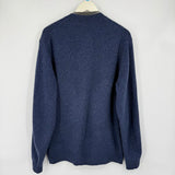 men Uniqlo Wool Cardigan Blue Sweater XL