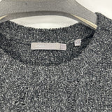 men Vince Wool Cable Knit Charcoal Sweater L
