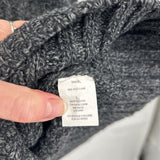 men Vince Wool Cable Knit Charcoal Sweater L