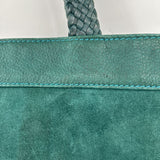 women We the Free Brookline Suede Tote Green Purse