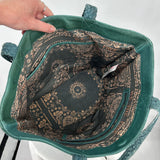 women We the Free Brookline Suede Tote Green Purse