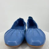 women Coldwater Creek NIB Leather Ballet Flats Blue Shoes 9