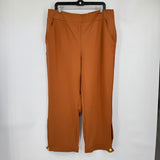 women NY & CO NWT Wide Leg Knit Cider Brown Pants XL