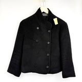 women Joe Cropped Double Breasted Black Jacket 8