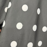 women SaphiRose Polka Dot Rain Poncho Black White Jacket OS