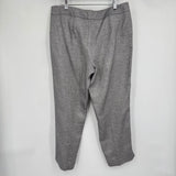 women Talbots NWT Metallic Linen Silver/Gray Pants 12