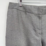 women Talbots NWT Metallic Linen Silver/Gray Pants 12