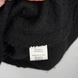 women For Cythia Wool Blend Zip-Up Hooded Black Jacket M