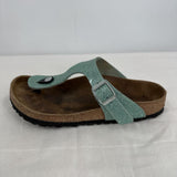 women Birkenstock Cosmic Sparkle Gizeh Sandal Green Shoes 37/6