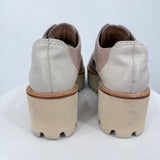women All Black Soft Cutout Cowman Slip-On Platforms Blush and Cream Shoes 7