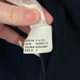 women French Connection Wool & Leather Navy & Black Coat 4