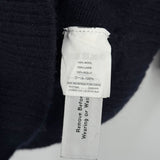 women J. Crew Wool Roll Neck Tunic Navy Blue Sweater S