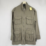 women Avec Les Filles Linen Safari Sage Green Jacket S