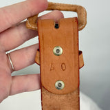 women Made in Mexico Tooled Leather Sienna Sand Belt L