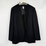 women Spanx Ponte Single Button MSRP $248 Blazer Black Jacket L