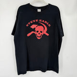 men Anvil Vintage Band Tee Black Red Knit Top XL