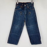 children Roy Rogers Vintage 1950's Denim Jeans Blue Children 6/7