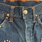 children Roy Rogers Vintage 1950's Denim Jeans Blue Children 6/7