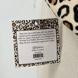 unisex Brighton NWT Wild Cat Belt Bag White Brown Black Purse