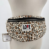 unisex Brighton NWT Wild Cat Belt Bag White Brown Black Purse