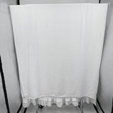 Mooshop White Linen Rustic Style King Size Sheet Set MSRP $475 Home Decor