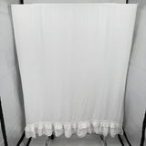 Mooshop White Linen Rustic Style King Size Sheet Set MSRP $475 Home Decor