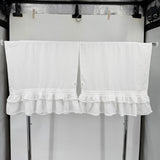 Mooshop White Linen Rustic Style King Size Sheet Set MSRP $475 Home Decor