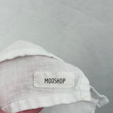 Mooshop White Linen Rustic Style King Size Sheet Set MSRP $475 Home Decor