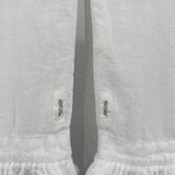 Mooshop White Linen Rustic Style King Size Sheet Set MSRP $475 Home Decor