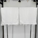 Mooshop White Linen Rustic Style King Size Sheet Set MSRP $475 Home Decor