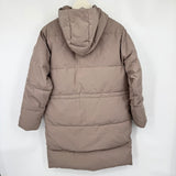 women Everlane Long Puffer MSRP $298 Khaki Coat S