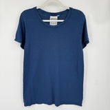 women Jungmaven Hemp Blend Tee Indigo Knit Top M