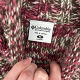 women Columbia Wool Blend Mock Neck Magenta Sweater M