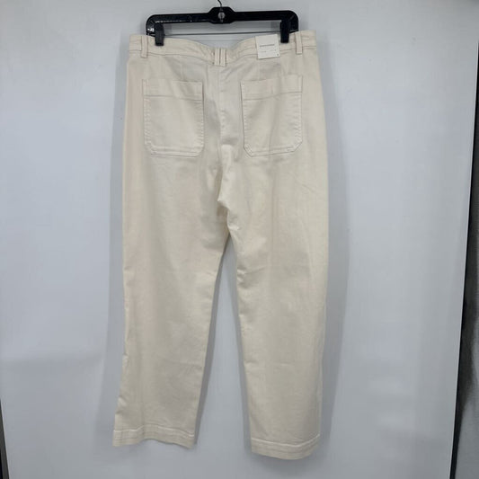 women Banana Republic NWT Straight Fit Weekender Cream Jeans 12