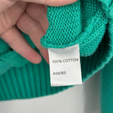 women Appleseed's Full Zip Mock Neck Turquoise Sweater MP