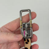 women Lauren Ralph Lauren NWOT Reversible Leopard/Patent Brown/Black Belt M